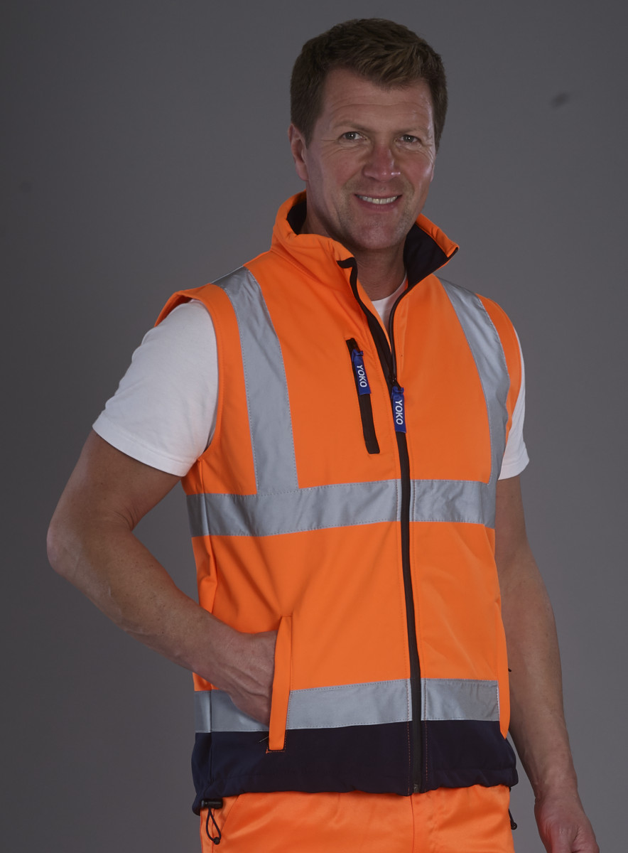 Yoko Hi Vis Softshell Bodywarmer