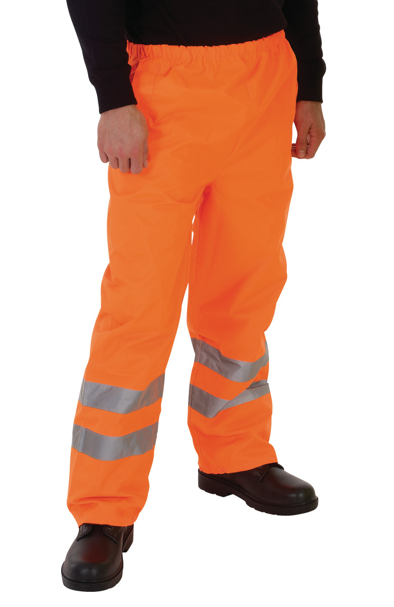 Hi-Vis Waterproof Contractors Trousers