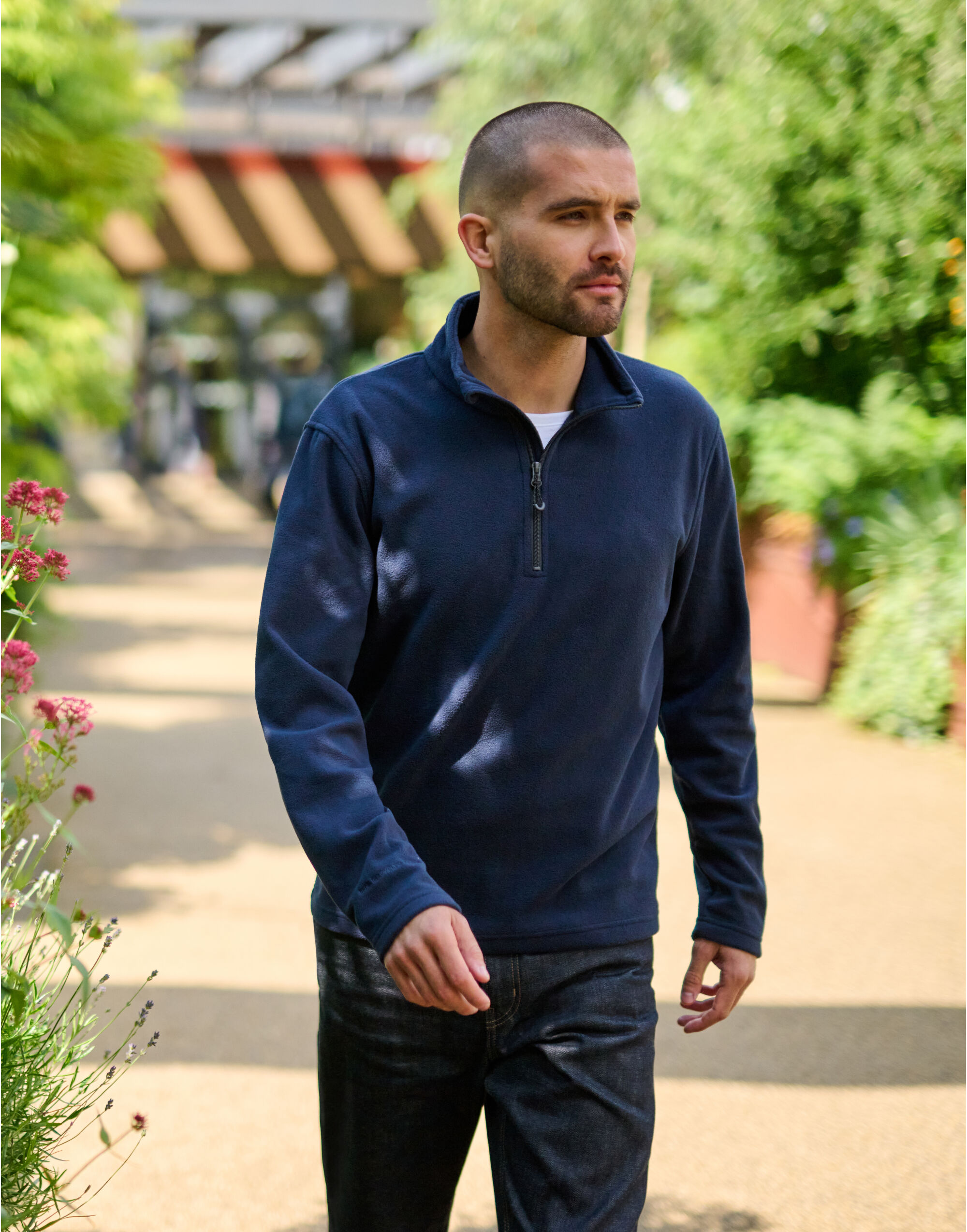 Honestly Made Recycled Half Zip Fleece