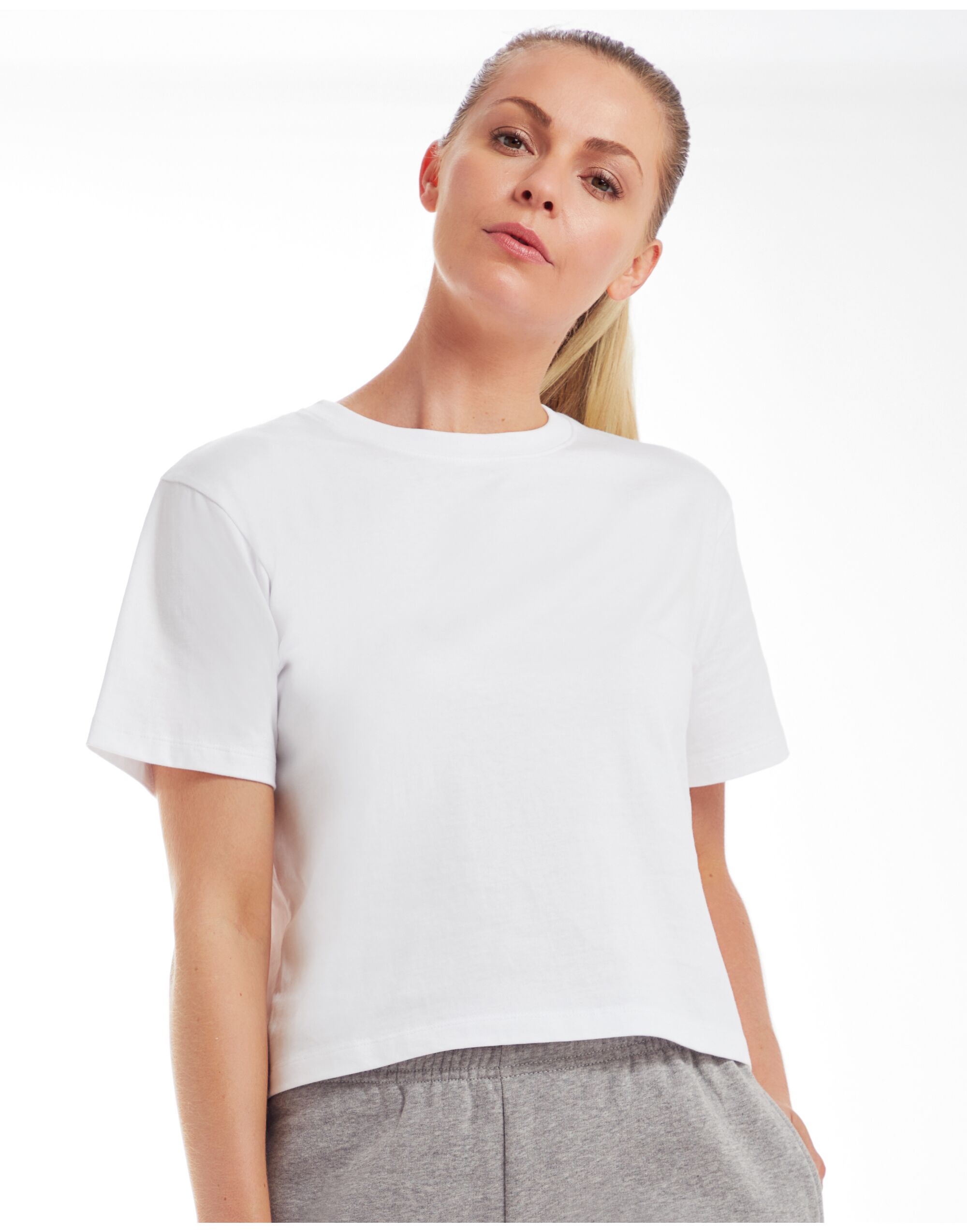 Women's Organic Cropped Heavy T