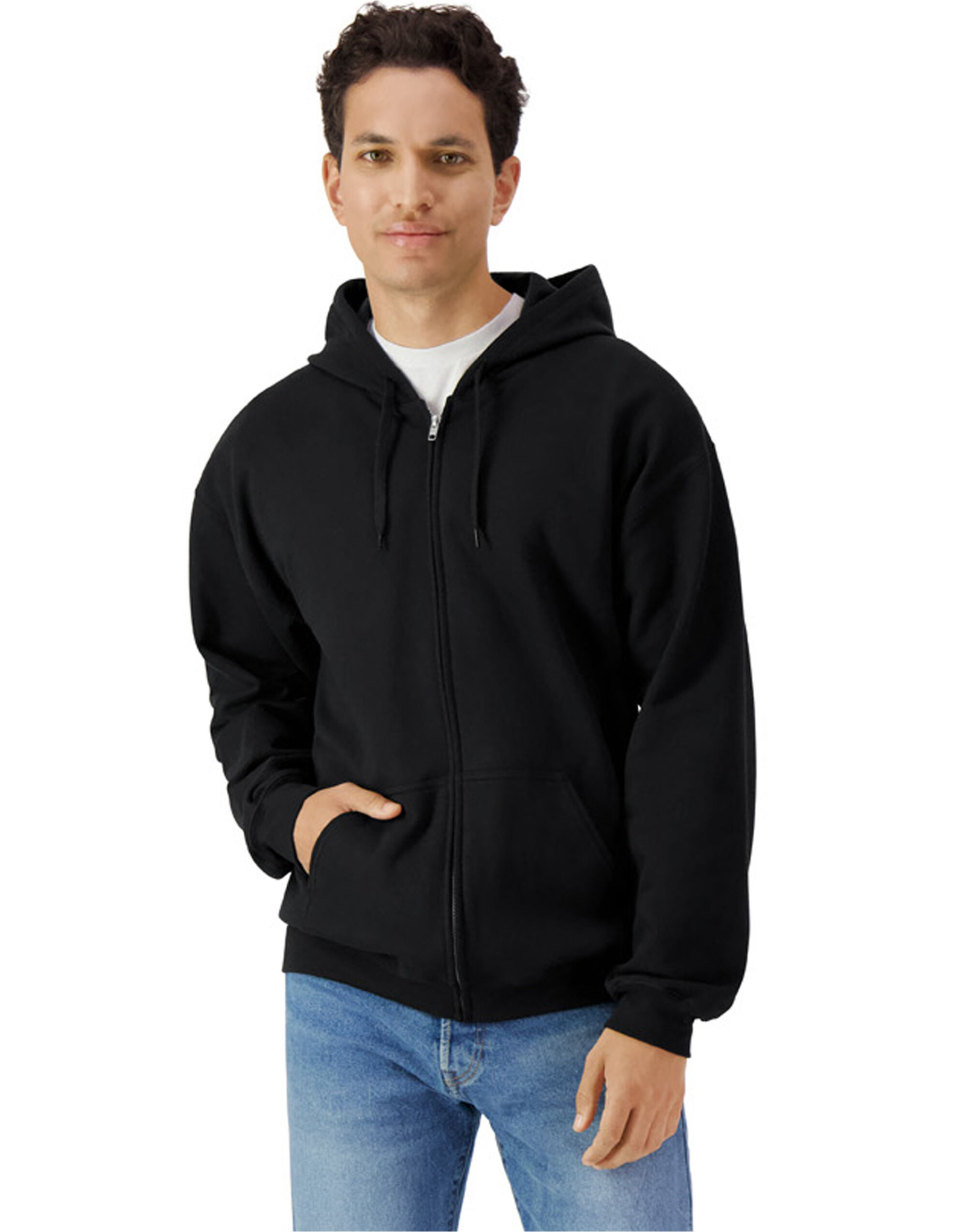 Softstyle Midweight Fleece Adult Full Zip Hooded Sweatshirt