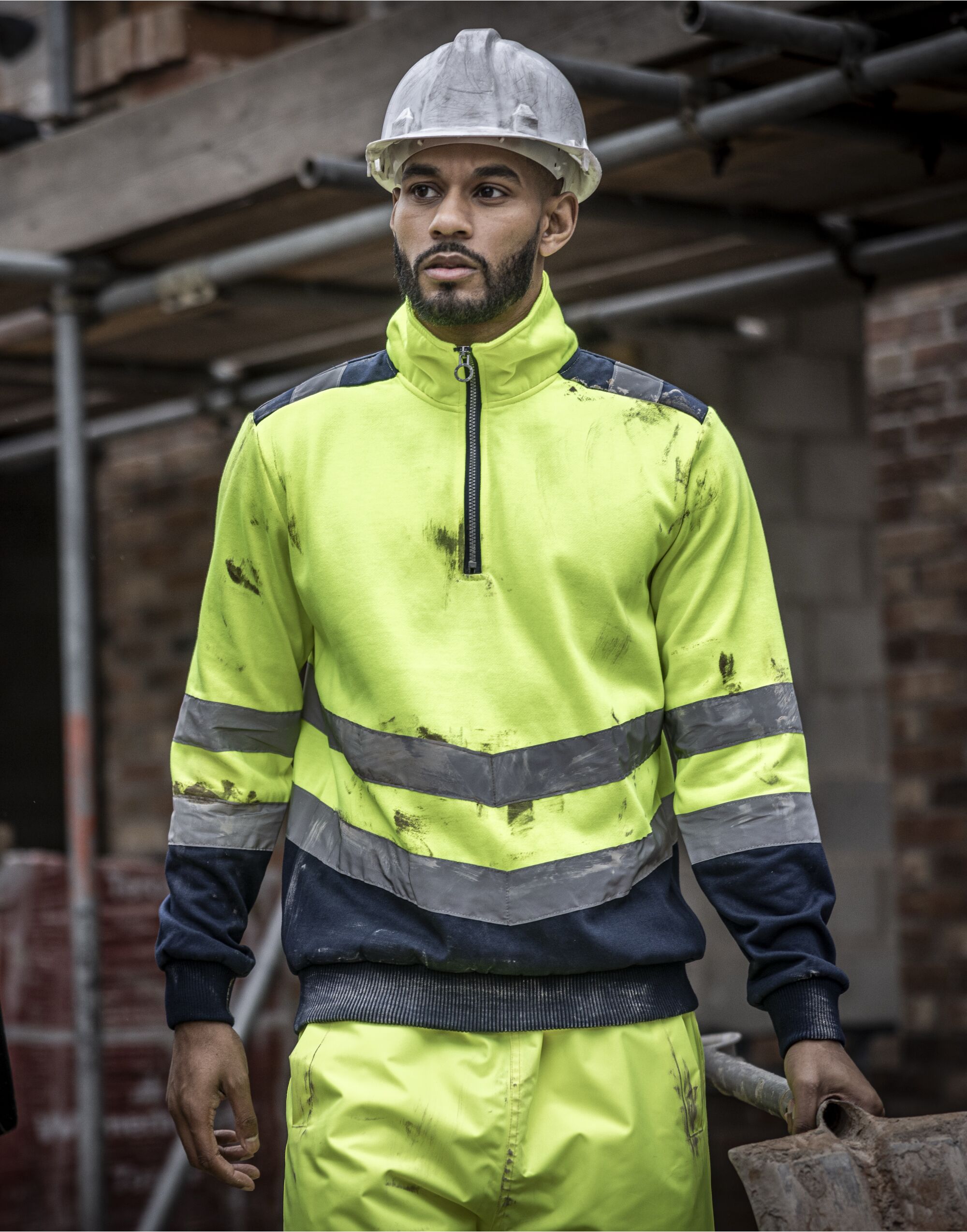 Pro Two Tone 1/4 Zip Sweat Top