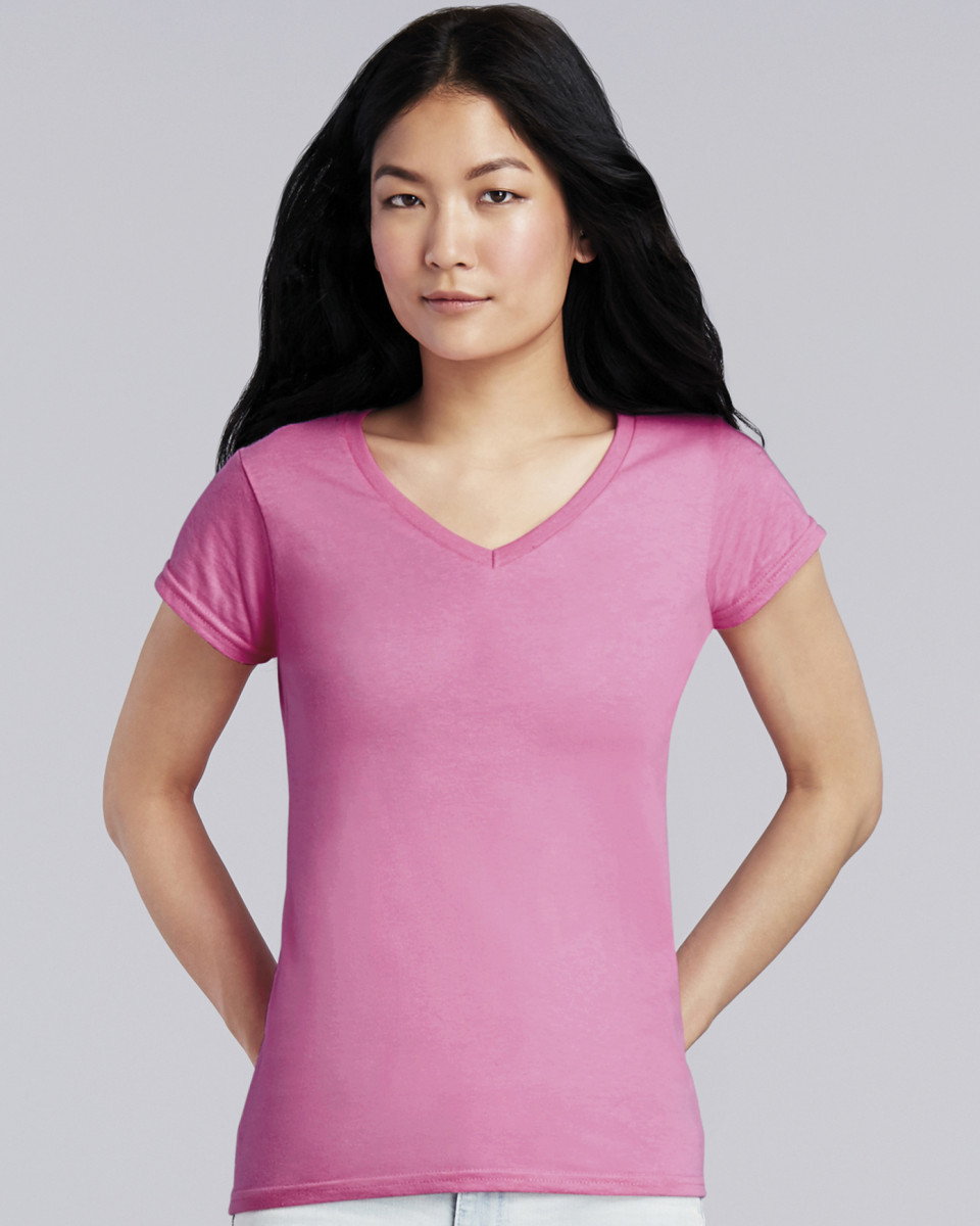 Ladies' Soft Style V-Neck T-Shirt