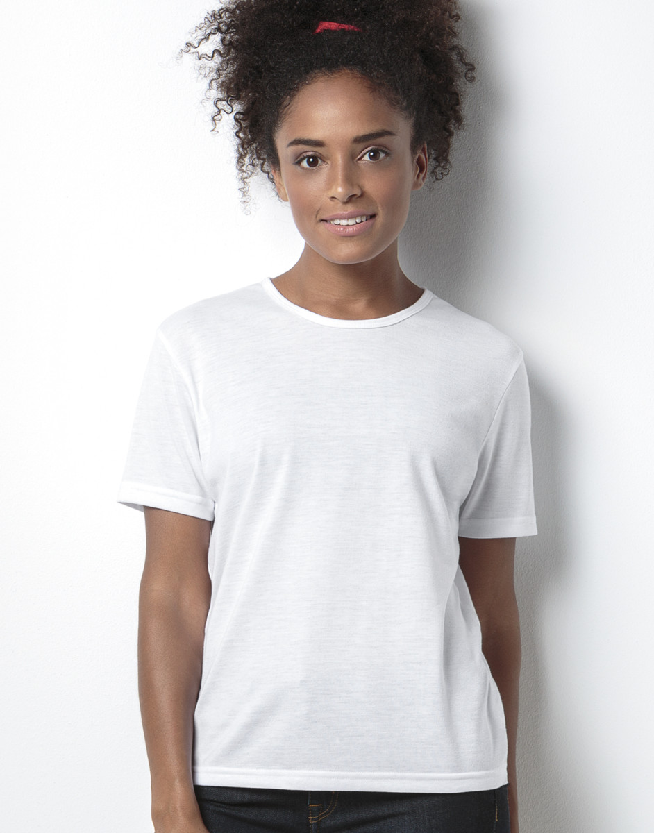 Women's Short Sleeve Subli Plus Round Neck T-Shirt
