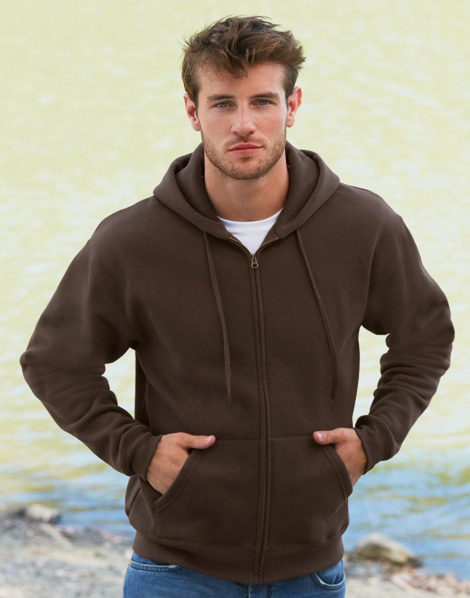 Zip Through Hooded Sweatshirt